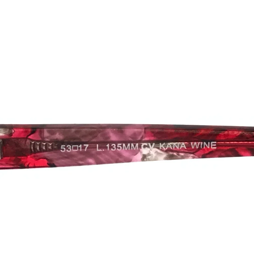BCBGMAXAZRIA Eyeglasses Frames KANA WINE Red Cat Eye Half Rim 53-17-135